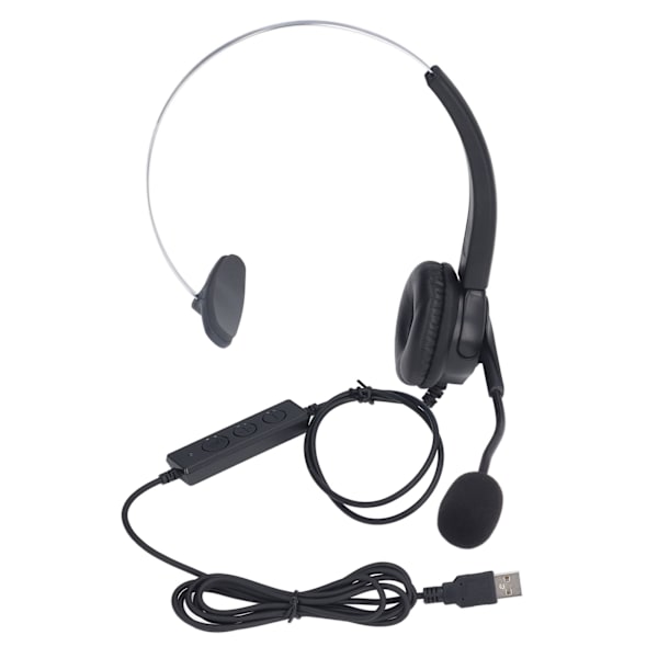Støyreduserende kundeservice-headset med ergonomisk design, kablet, for hjemmekontoret, telefonsalg og kundesenter