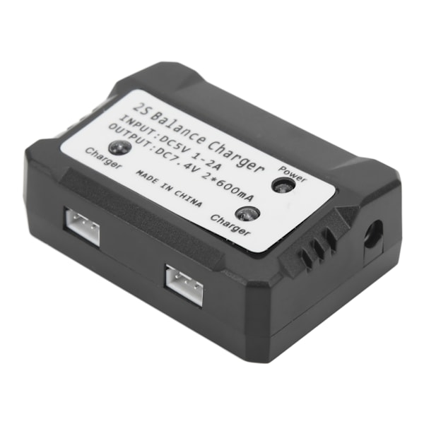 2 in 1 tasapainolaturit 7.4v 2s 600ma pikalataus muovikotelo kevyt kannettava ylivirtasuojaus akkulaturi