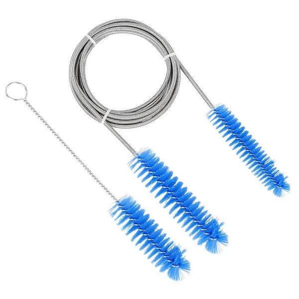 Harjan halkaisija 15 mm 19 mm - CPAP-letkun puhdistusharja - Sopii useimpiin CPAP-letkutyppeihin (sininen)
