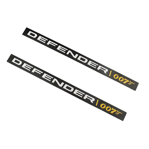 3D Aluminiumlegering DEFENDER 007 Baklucka Emblem Badge Bilsticker för Land Rover 2022 Defender 110 Dekaler