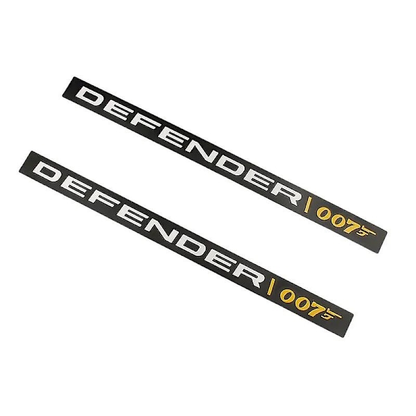 3D aluminiumslegering DEFENDER 007 bakluke bagasjerom-logo emblem merke bilklistremerke for Land Rover 2022 Defender 110 klistremerker