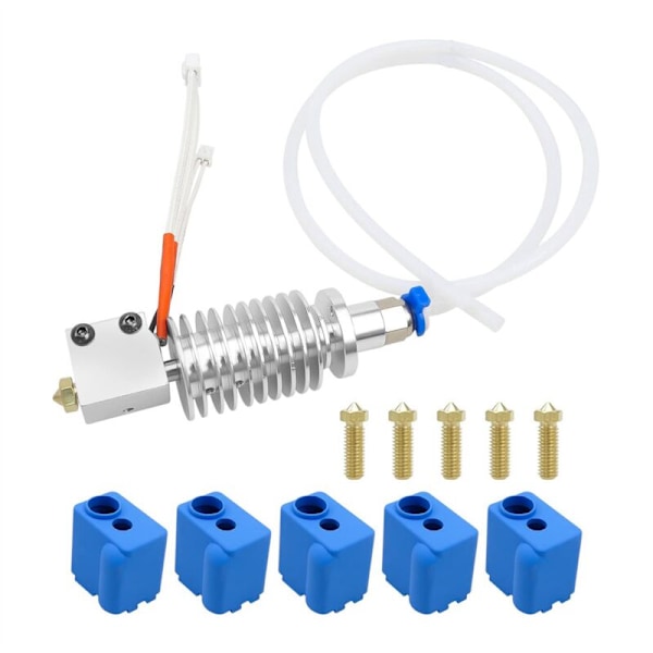 3D Printer Nozzle Kit with Silicone Cover and 0.4mm Nozzle Hotend Print Head for 3D Printer