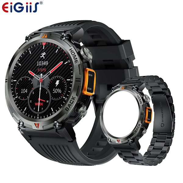 Smart Watch With Flashlight For Men Women, 1.45-Inch Wireless Watch Activity Tracker