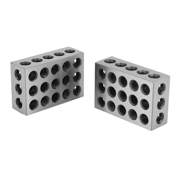 2 st 25x50x75mm block 23 hål fräsning parallell klämblock Fräsverktygstillbehör