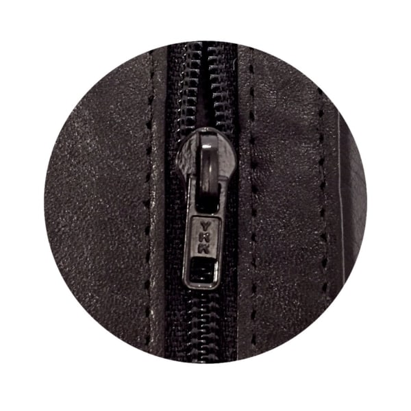 Plånbok i läder Svart Black one size