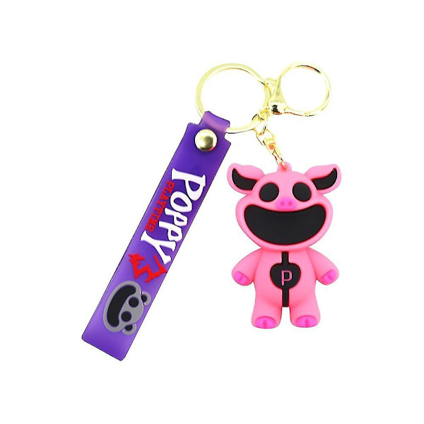 Smiling Critters CatNap DogDay Figurer PVC Tasker Hængende Vedhæng Nøgleringe Nøgleringe Fødselsdag Julegaver Pink