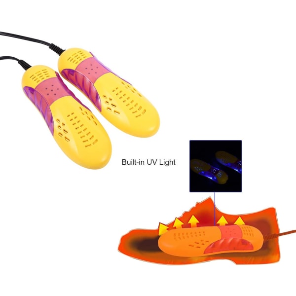 Bærbar skotørker Elektrisk skotørker med UV-lampe Bærbar tørking