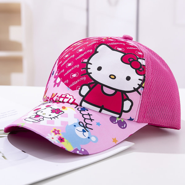 Katt Kittey Mesh Baseball Cap Sommarhatt Barn Flicka Pojke Kitty