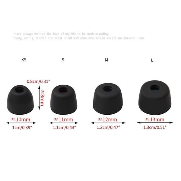 Myke silikon øreputer for WF 1000XM5 Sklisikre myke ørepropper Øreputer [BT] Black