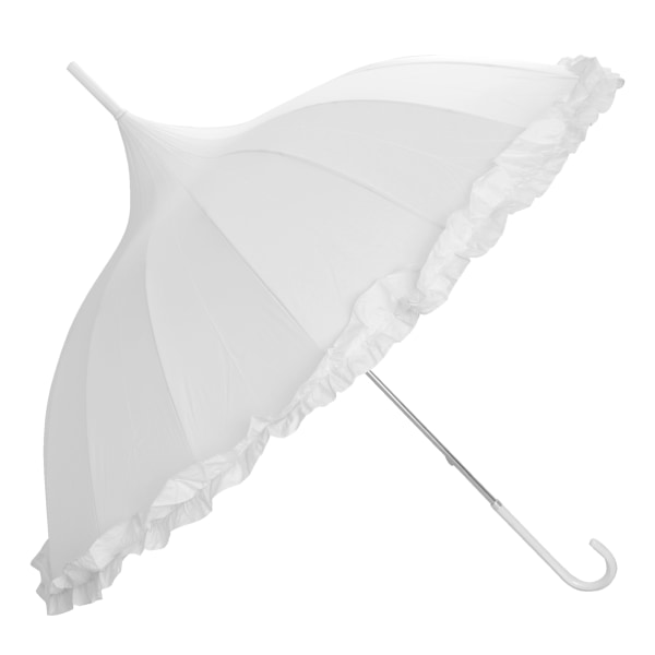 X-Brella Naisten/Naisten Frill Hääkeppi Sadevarjo Yksi Koko Valkoinen Valkoinen White One Size