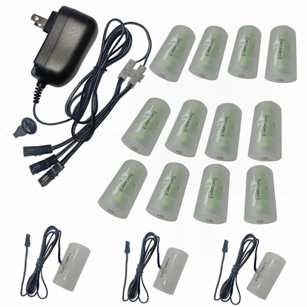 1 säädettävä 3V-12V EU/US/UK virtalähde LR20 D MN1300 akulle Korvaa 2-8 kpl 1,5V LR20 D akku 0.33 US Plug