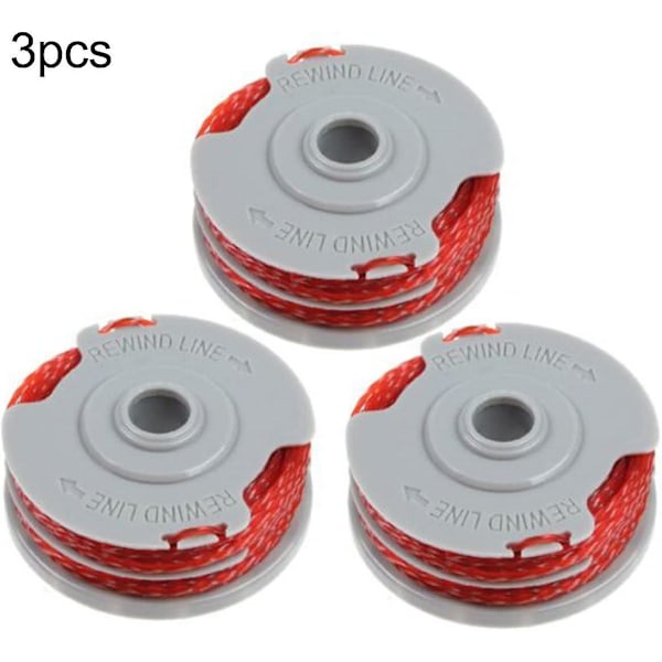 Spolelinje, standard dobbel automatisk mating nylon spoler, kompatibel med Flymo Contour Xt/500e/500 Xt/multi Trimbrower Trim/mini Trim (3stk)