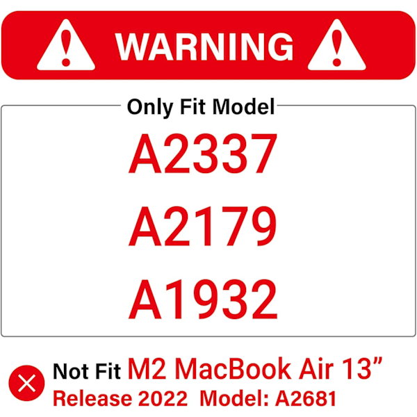 Yhteensopiva Uuden MacBook Air 13\" Suojataskun kanssa 2022 2021 2020 M1 A233[qb]