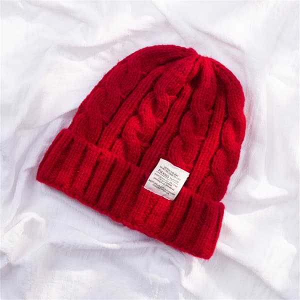 {hw} Trend Höst Vinter Punk Gotisk Stickad Mölnmjuk Stickad Hatt blue