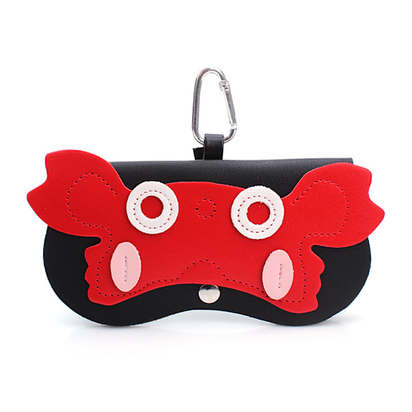Cartoon väska fodral läder glasögonhållare multifunktionell charm