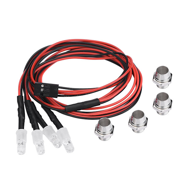 4 kpl 5 mm:n ajovalot RC-lisävarusteet malli Drift-auto ajoneuvon LED-valot (4# sininen valo).