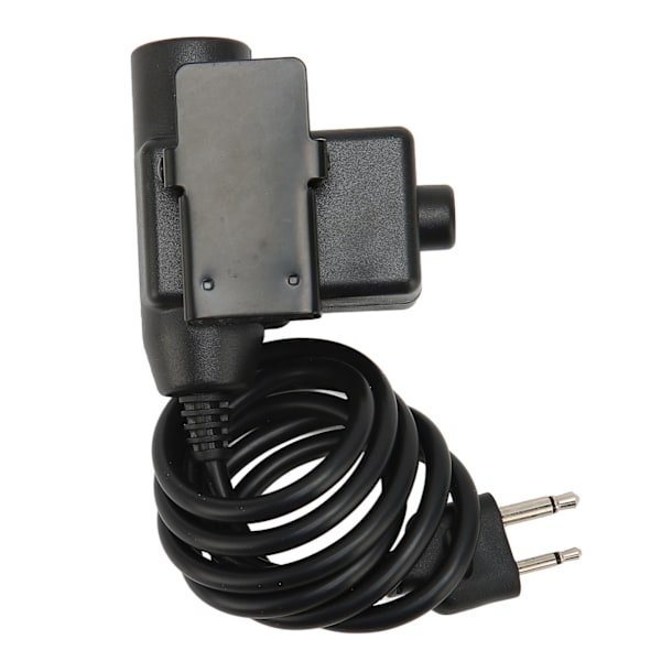 MH U94 PTT-adapter forsterket PU-kabel Push to Talk militær adapterkabel med 2-pinners kontakt for Vertex for ICOM-radio