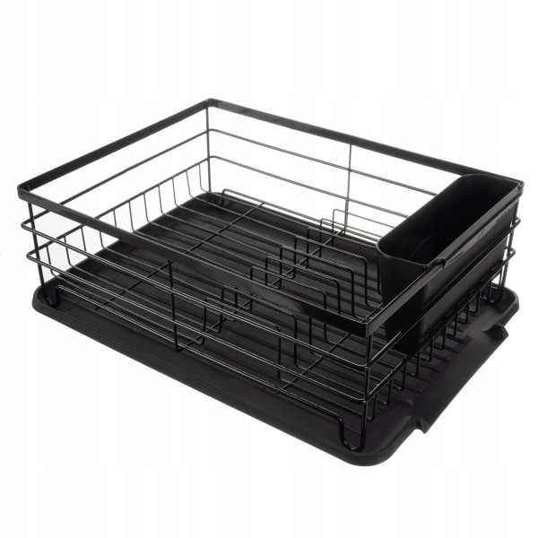 Oppvaskstativ Svart Metall - 44 x 31 x 14.5 cm Svart
