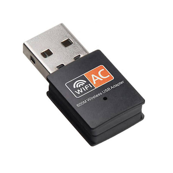 Usbnovel Ac 600mbps USB Wifi-adapter for PC - Trådløs nettverksadapter med dobbeltbånd 2,4ghz, 5ghz høyforsterket antenne Wifi USB, wifi-dongle for