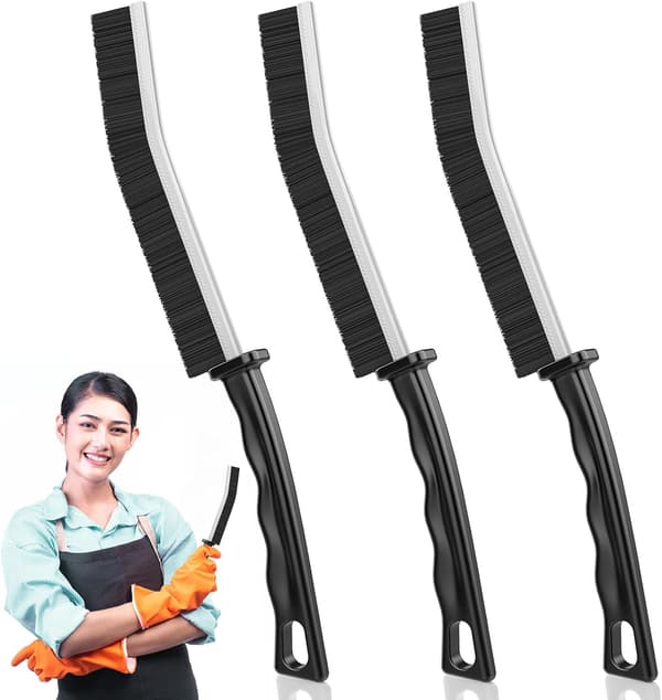 3-pack Gap rengöringsborste, badrumsrengöringsborste Kakelfog B