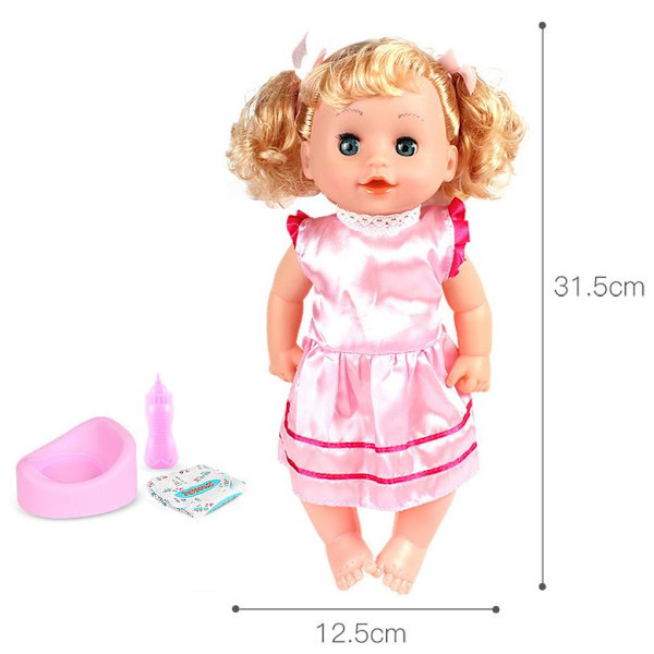 Babydocka Vagn, Matstol, Gungstol, Gunga, Säng För Dockvagnsleksak (Docka Ingår Inte) - Doll
