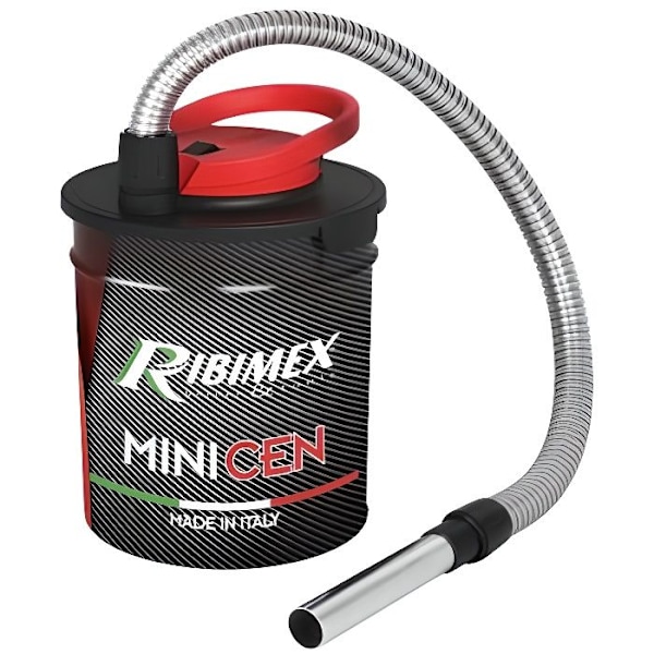 Minicen 10 L kall aska dammsugare - Ribimex - 800 W - Ståltank - Tvättbart HEPA-filter