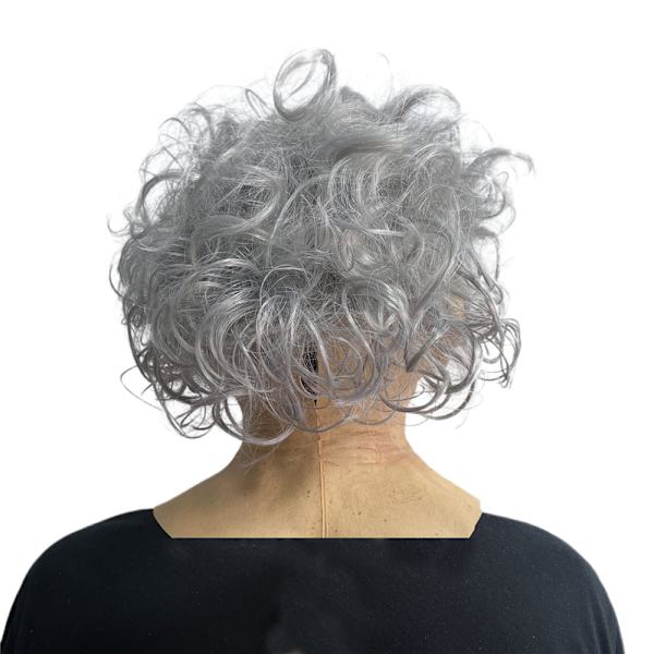Halloween cosplay bedstemor maske fest rekvisitter voksen gray hair