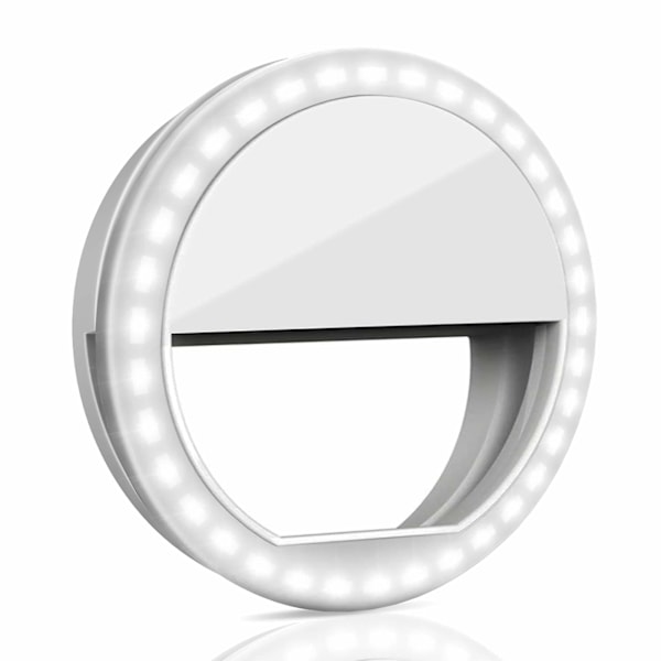 Kannettava klipsikiinnitteinen selfie-valo 36 LED-valolla älypuhelinvalokuvaukseen ja kameravideoihin