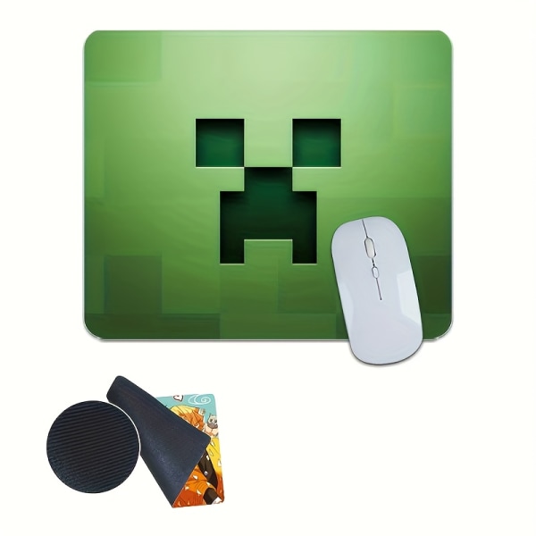 Söt Pixel Monster Musmatta Gradient Green Mouse Pad