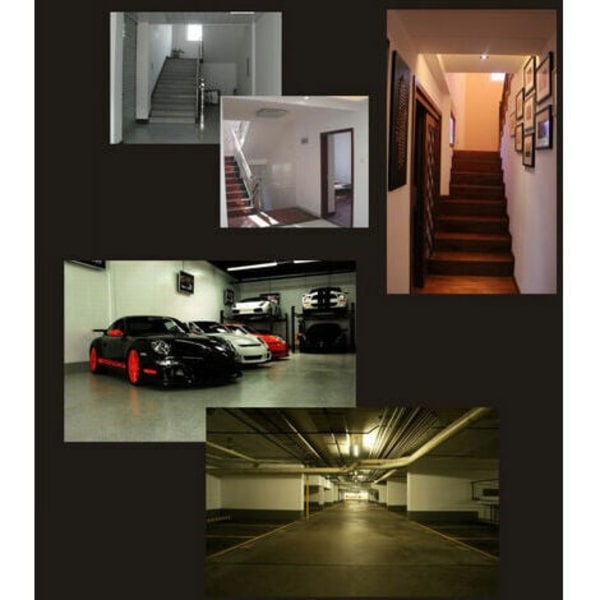 E27 LED-lampa, Med rörelsesensor, 7W, Vit, 2-pack