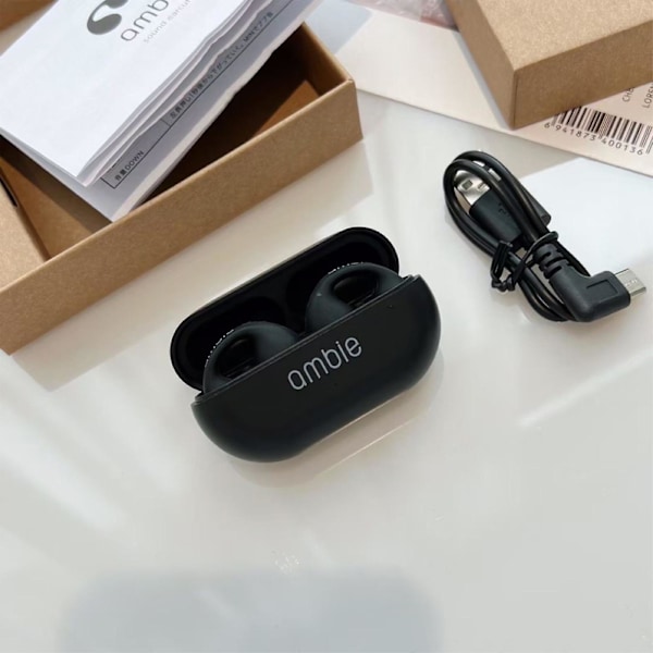 Kreativt in-ear-hörlurar Ambie öronklämma ben Bluetooth-headset Black