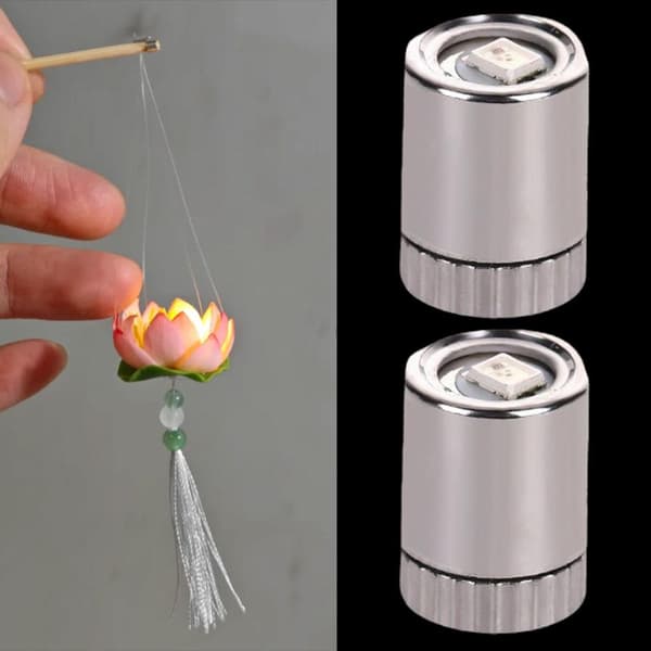 10 stk. mini-elektriske lamper, mini-LED-lamper til dukkehus, mini-lamper til håndværk, trådløse miniature-LED-lamper, mini-lamper til gør-det-selv-mini (bt) warm white 10pcs