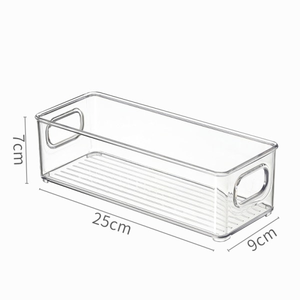 Refrigerator storage box 2pcs (W-35001 small portable storage box, transparent)