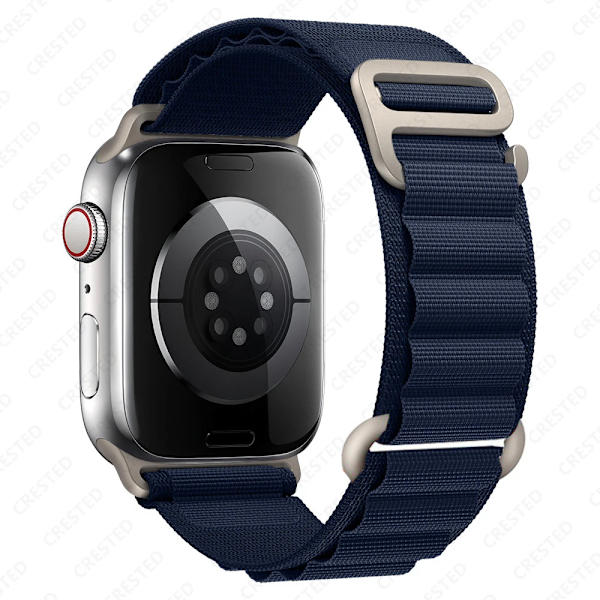 Alpin loop för Apple Watch band 49mm 44mm 40mm 45mm 41mm 42mm 38mm 49 44 45 mm armband iWatch series 7 6 3 se 8 Ultra 49 band Midnight Blue Midnight Blue 42 44 45-ultra 49mm