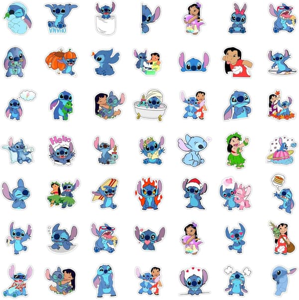 100 stk. Stitch Laptop Bumper Stickers
