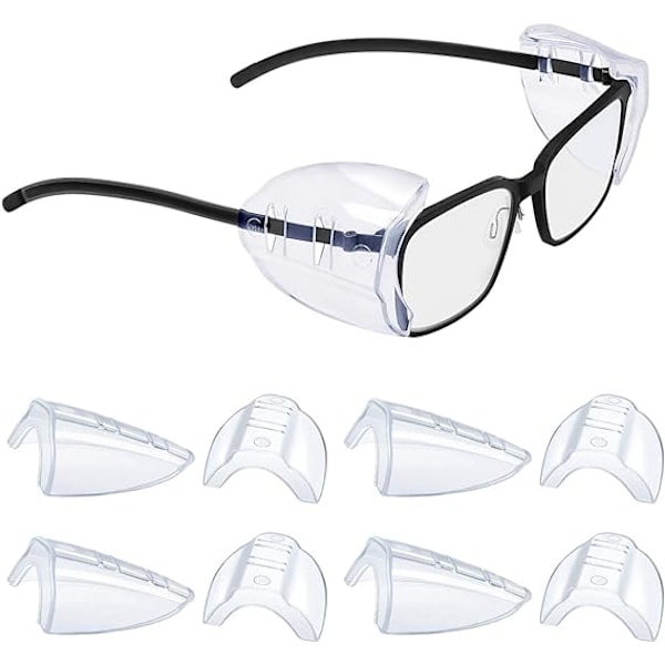 4 par glasögon sidskydd för glasögon, sidskydd för recept