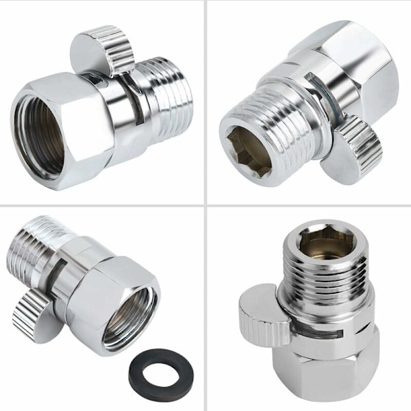 Dusjhodeavstengningsventil Flow Control Shut Off Valve Flow Messing Kran Universal Reservedel,ladacèe