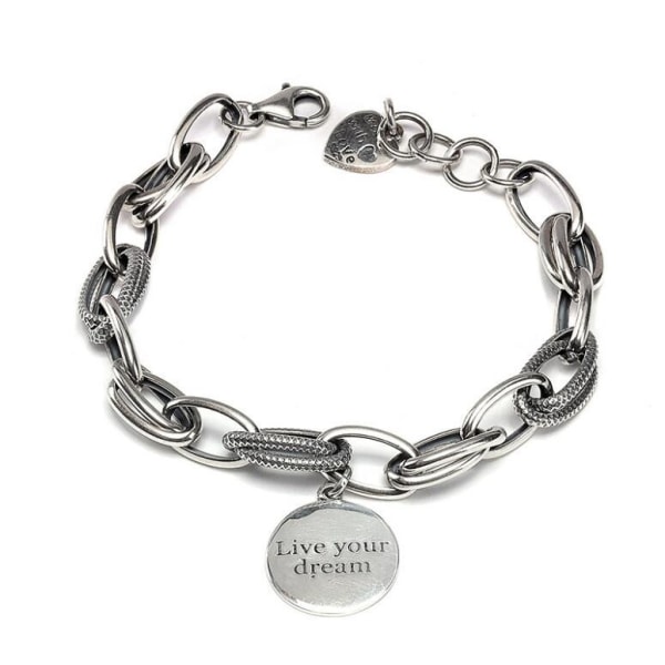 S925 Silver Halsband Klassisk Mors Dag present för kvinnor och flickor Runt armband