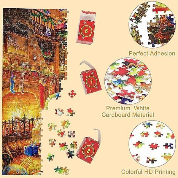 Joulukalenteri Joulupukki Puzzle Leikki 24 Joulukalenteri Blind Box