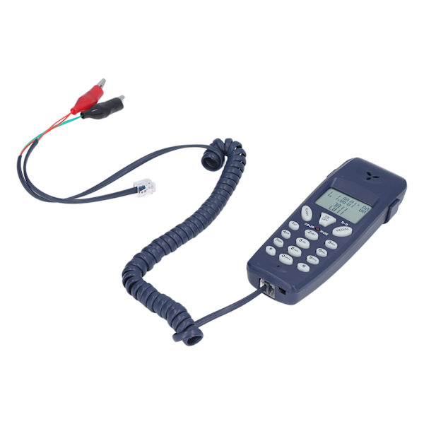 Sladdtelefon FSK DTMF 12-bitars LCD Sladdtelefon med återuppringningspausfunktion för hemmakontor