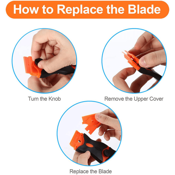 Razor Scraper Tool for å fjerne etiketter, registreringsklistremerker, fargetone