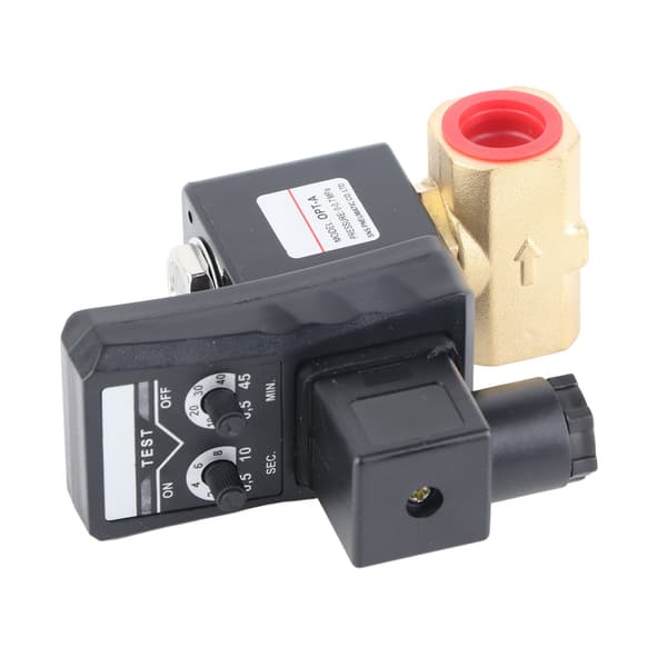 Elektronisk dräneringsventil med timer, tankdränering, elektrisk magnetventil för luftkompressor, delad typ AC220V [qb]