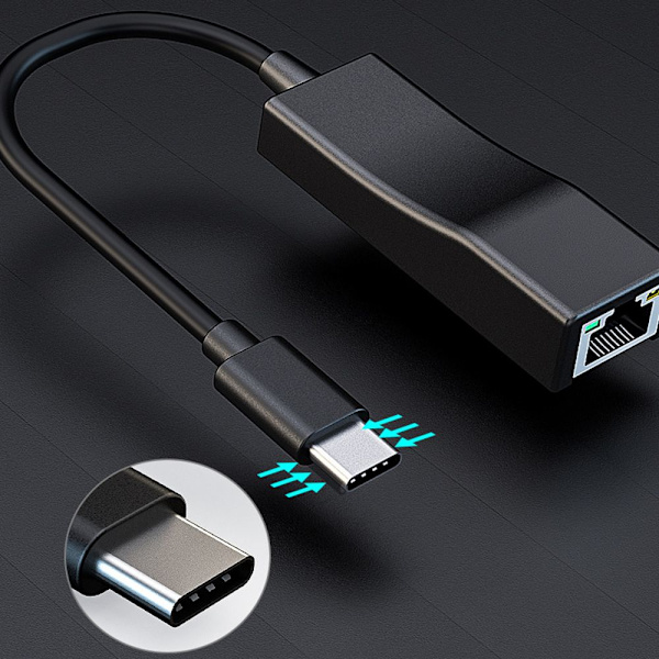 Ethernet-sovitin Type-C - RJ45 USB 3.1