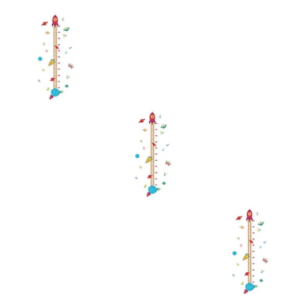 1/3 Høyde Linjal Klistremerker For For Barn Rom Dekorasjon Trygt 3 Sets