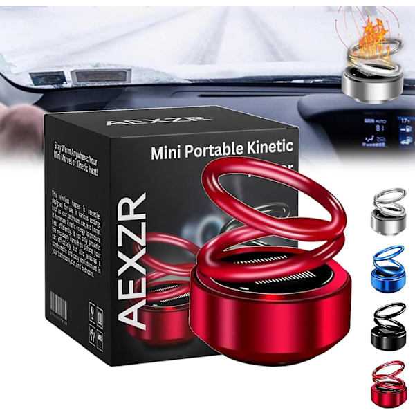 Bärbar Mini Kinetisk Aromaterapi, Mini Bärbar Kinetisk Uppvärmning Aromaterapi Red