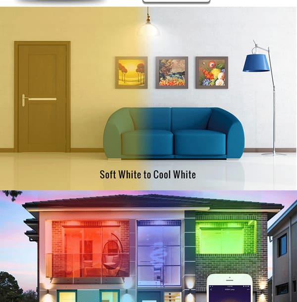 5W WiFi intelligent alexa stemmestyring LED pære E14