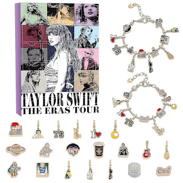 Christmas Taylor Swift Keychain Bracelet Advent Countdown Calendar Surprise Gift