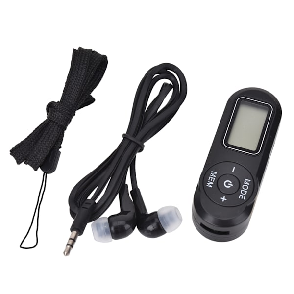 Personlig FM Walkman-radio, Mini Digital Tuning Bærbar Radio