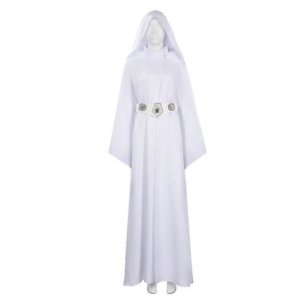 Carnival 2024 Lasten ja Aikuisten Avaruus Taistelu Prinsessa Puku naamiaiskutsuvaatteet Valkoinen Kaapu Roolipeli Leia Cosplay Puku Lapsille Kids L