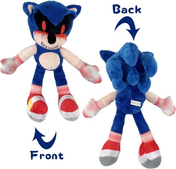 10,62 tuuman Sonic Exe pehmolelu, paha Sonic-pehmoeläinlahja (BT)